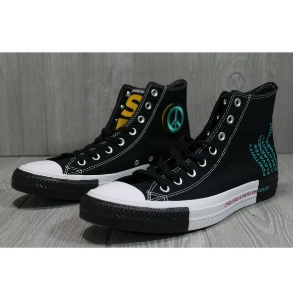 converse chuck taylor all star seek peace high